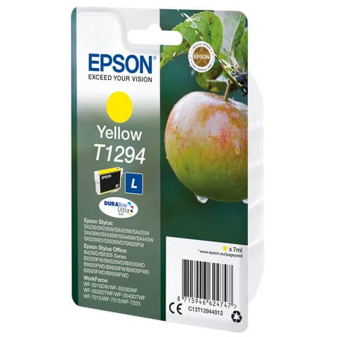 Cartuccia inkjet ink pigmentato Mela T1294 Epson giallo C13T12944012